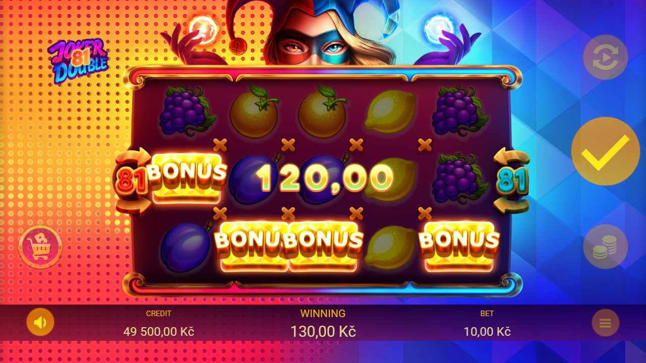 Joker Double 81 — Screenshot aus eigener Sitzung