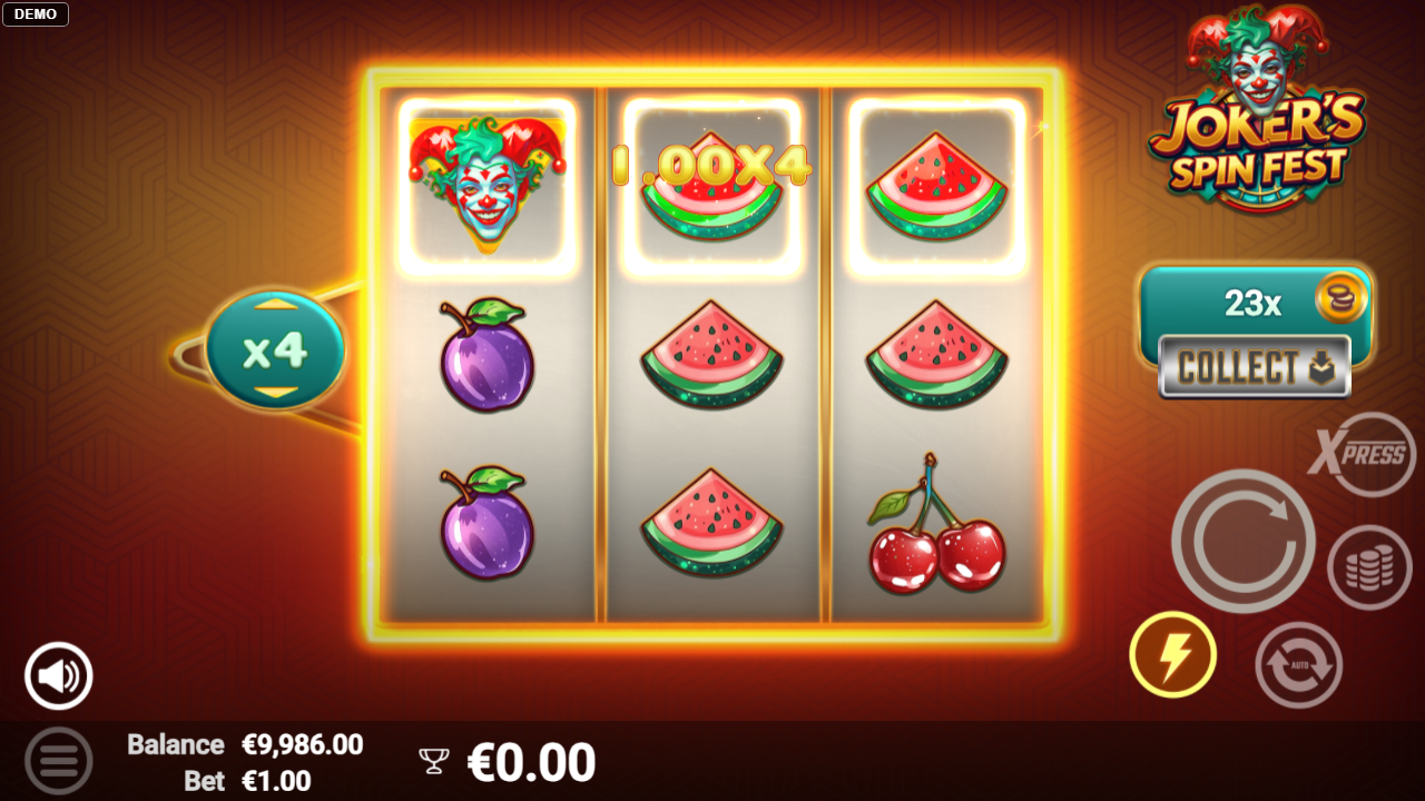 Joker’s Spin Fest — Screenshot aus eigener Sitzung