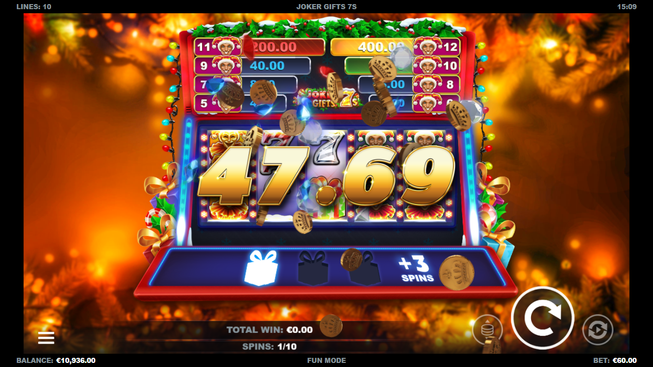 Joker Gifts 7s — Screenshot aus eigener Sitzung