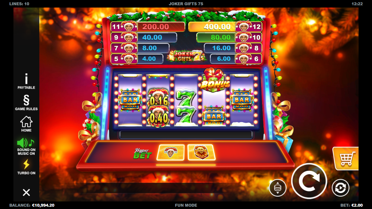 Joker Gifts 7s — Screenshot aus eigener Sitzung