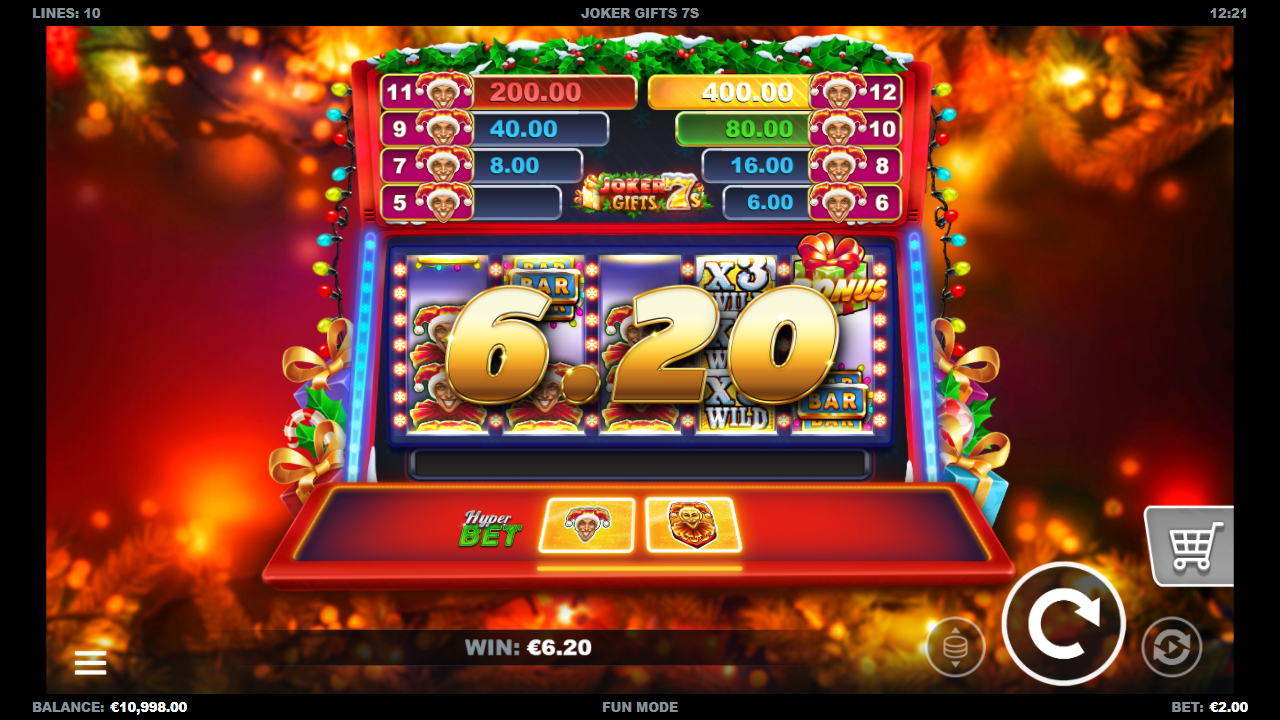 Joker Gifts 7s — Screenshot aus eigener Sitzung