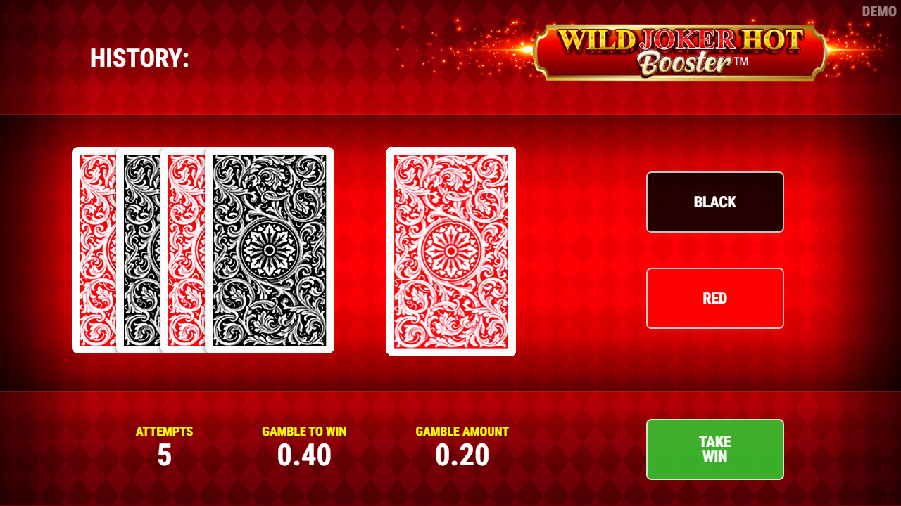 Wild Joker Hot Booster — Screenshot aus eigener Sitzung