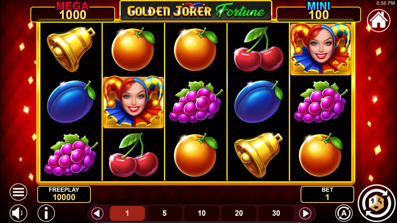 Golden Joker Fortune — Screenshot aus eigener Sitzung