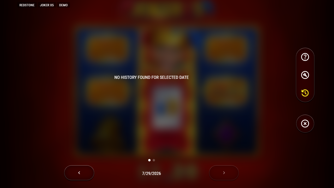 Joker x5 — Screenshot aus eigener Sitzung