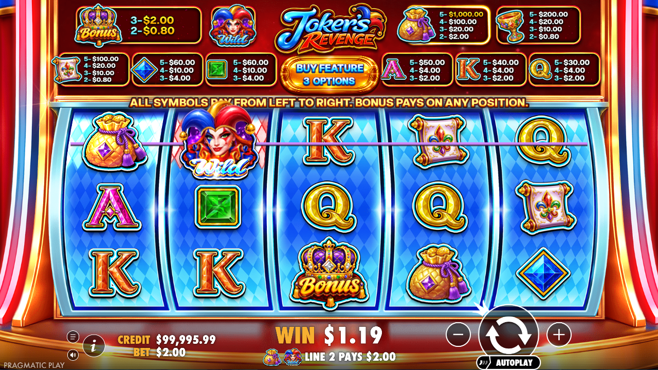 Joker’s Revenge — Screenshot aus eigener Sitzung