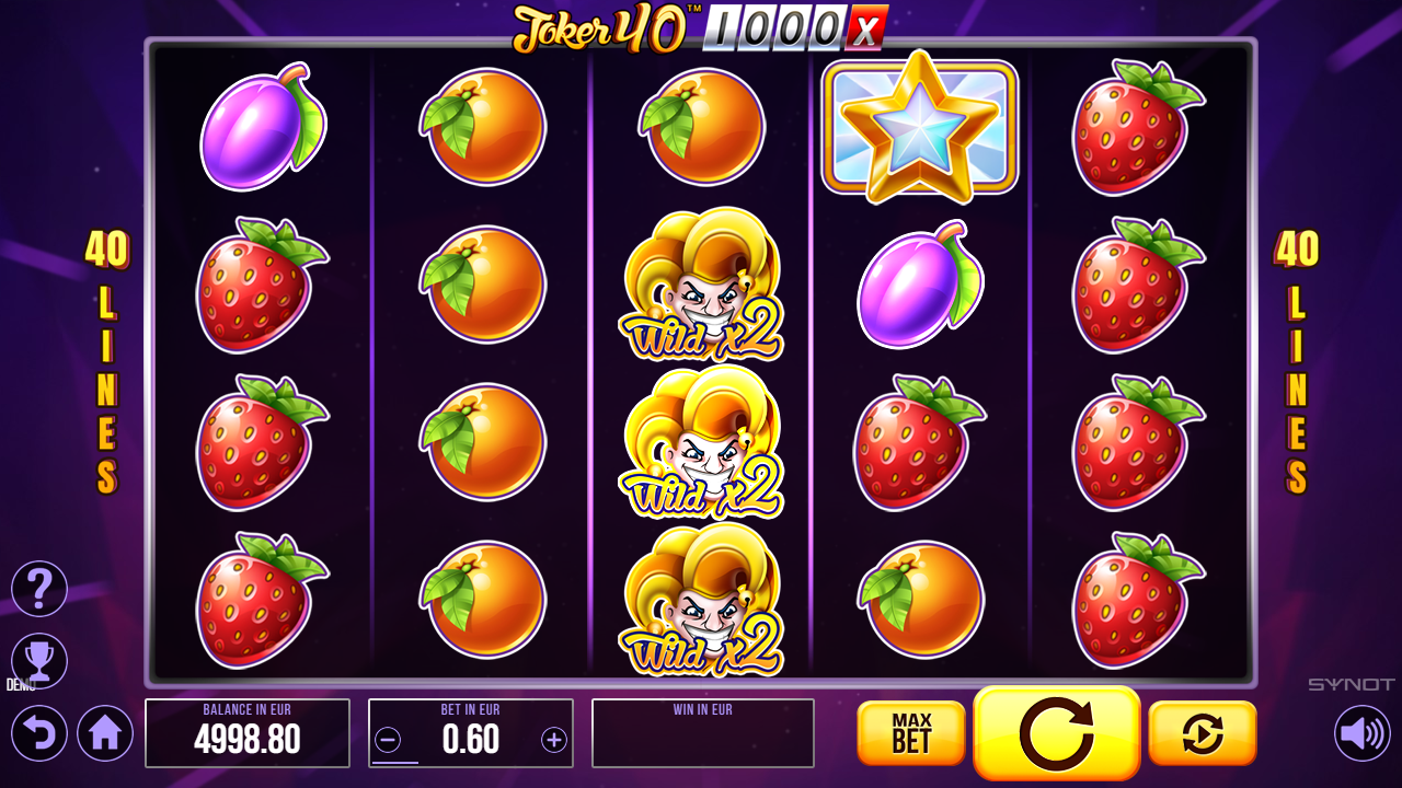 Joker 40 1000 — Screenshot aus eigener Sitzung