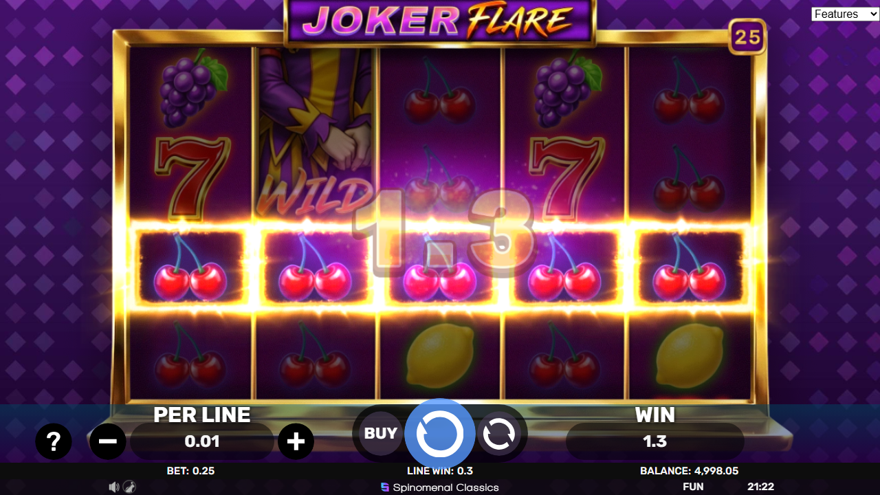 Joker Flare — Screenshot aus eigener Sitzung
