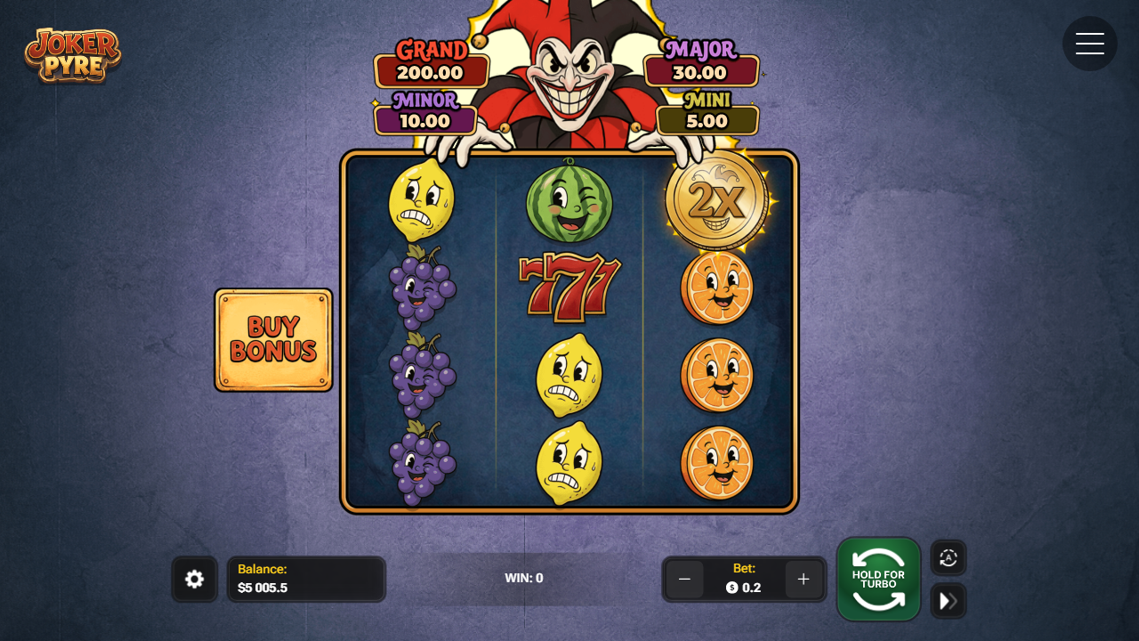 Joker Pyre — Screenshot aus eigener Sitzung